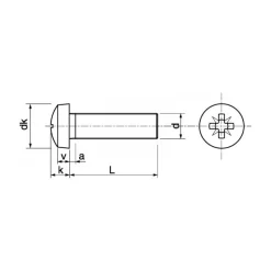 Outlet Marinox Vis métaux + écrou inox A4 T.C Pozi | ø 6 mm