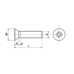 Online Marinox Vis métaux + écrou inox A4 T.F Pozi | ø 6 mm 80 mm