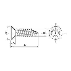 Sale Marinox Vis tôle inox A4 T.F Torx | ø 4,2 mm