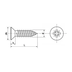 Sale Marinox Vis tôle inox A4 T.F Pozi | ø 2,9 mm