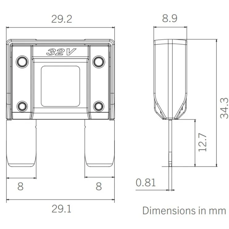 Discount MTA Porte fusible enfichable étanche | maxiVAL