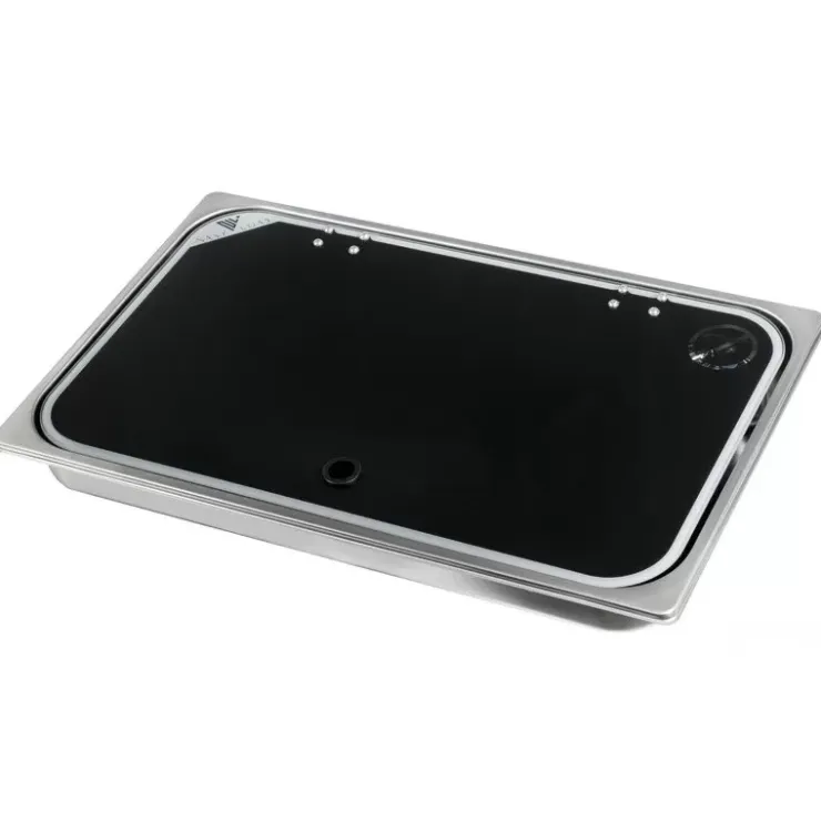 Online NavyLoad NAVY LOAD Combiné inox 2 feux | à couvercle | 726 x 346 mm