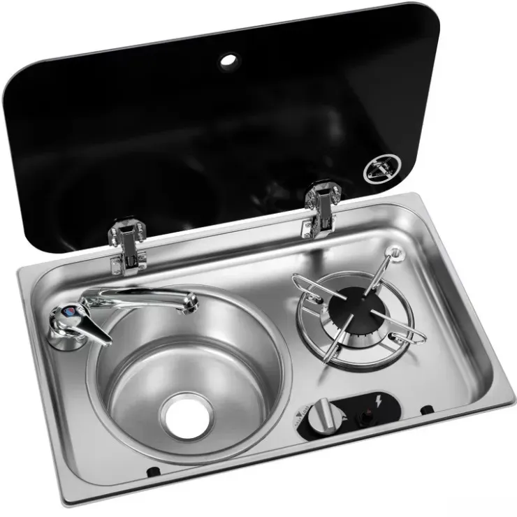 Hot NavyLoad NAVY LOAD Combiné inox 1 feu | à couvercle | 526 x 326 mm