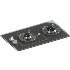 Outlet NavyLoad NAVY LOAD Réchaud Cristal 2 feux droits | 500 x 300 mm