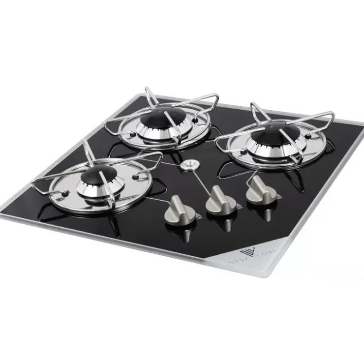 New NavyLoad NAVY LOAD Réchaud Cristal 3 feux carré | 400 x 400 mm