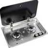 Best NavyLoad NAVY LOAD Réchaud inox 2 feux | à couvercle | 530 x 326 mm