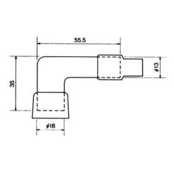Discount NGK Capuchon de bougie 55 mm - 10 Kohm