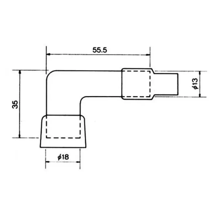 Discount NGK Capuchon de bougie 55 mm - 10 Kohm