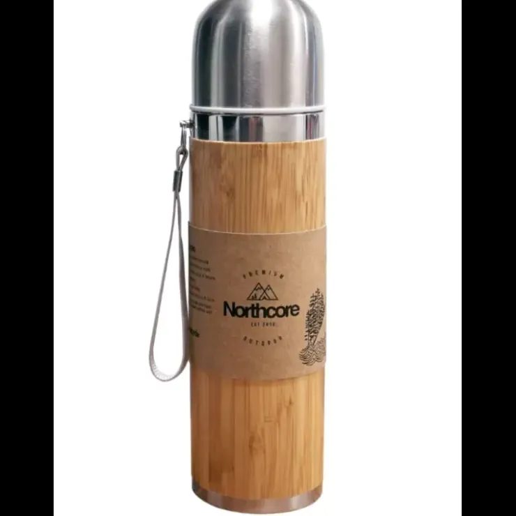 Northcore Thermos® bambou en acier 360 ml avec mug