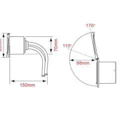 New Nuova Rade Boitier mitigeur seul rond