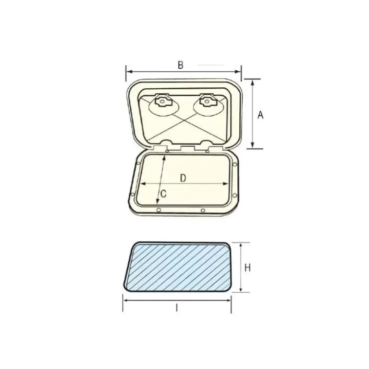 Discount Nuova Rade Trappe Top Line spécial gaz 370 x 390 mm