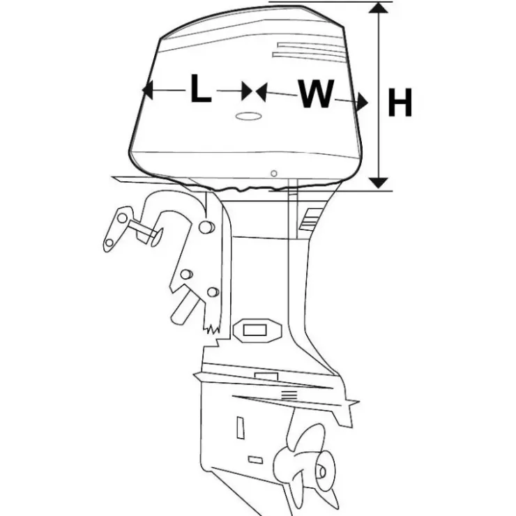 New Oceansouth Housse capot moteur Hors-Bord