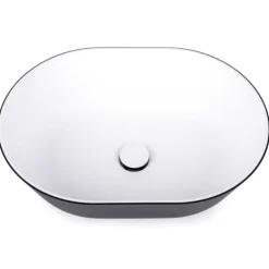 Outlet Ocritech Lavabo ovale à poser bicolore