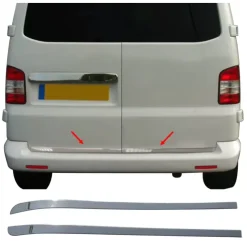 New OMAC Baguette de protection double porte inox VW T5