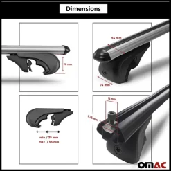 Discount OMAC Barres de toit Boldbar Ford Custom 1