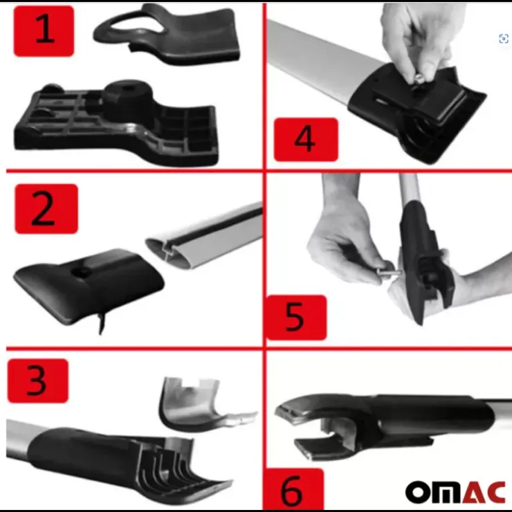 New OMAC Barres de toit Elegance Stellantis | Jumpy/Expert/Proace