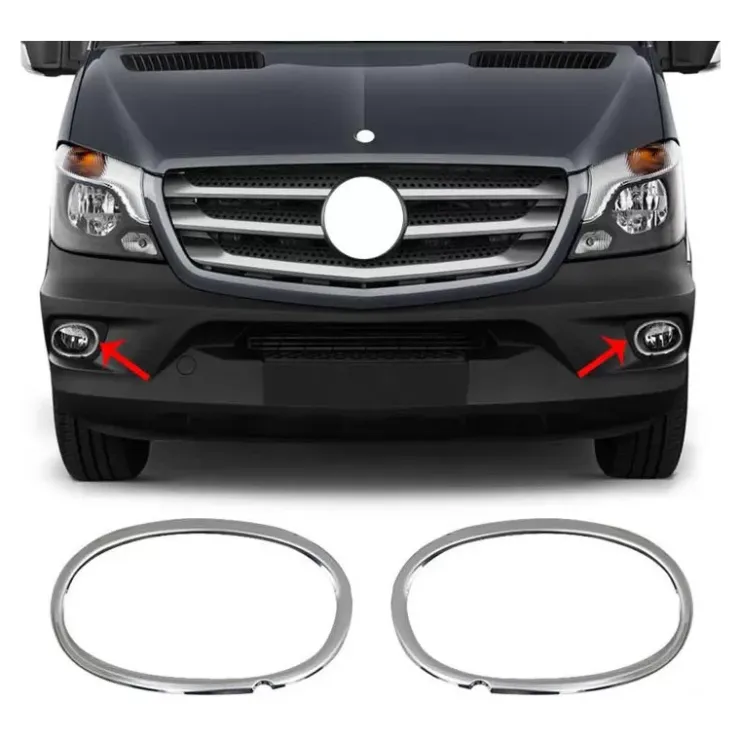 Discount OMAC Cerclage feux antibrouillard AV Inox Sprinter 2 et Crafter 1