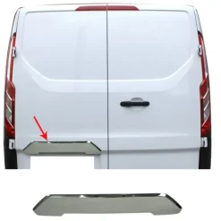 OMAC Couvre éclairage double porte inox Ford Custom