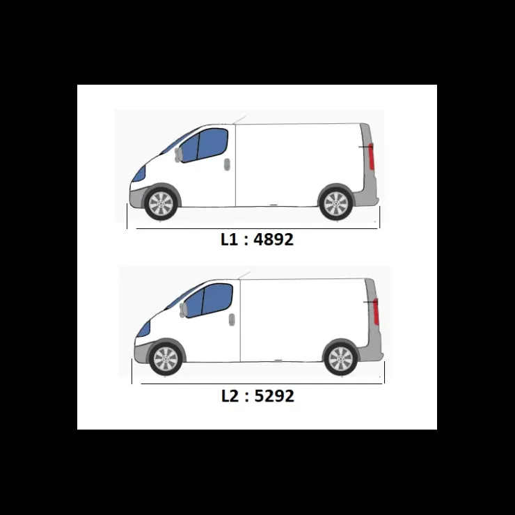 Outlet OMAC Rails de toit gris VW T5