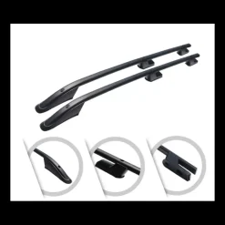 Clearance OMAC Rails de toit noir Ford Custom 1