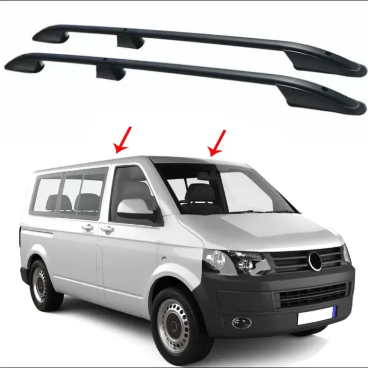 Hot OMAC Rails de toit noir VW T5 / T6