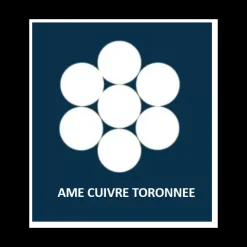 New OMERIN Câble sur-gainé 2 x 10 mm²