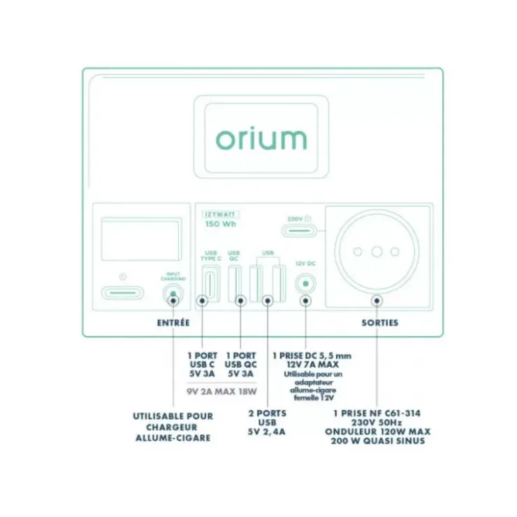 New Orium Izywatt 150 | 146 Wh