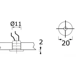 Best Osculati Apus-R Éclairage de courtoisie LED IP65