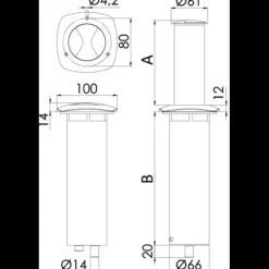 Hot Osculati Aurora Lampe led escamotable