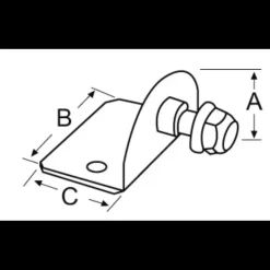 Discount Osculati Axe de fixation avec rotule 90°