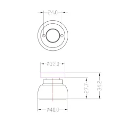 New Osculati Bloque-porte magnétique