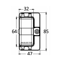 Sale Osculati Boîte porte-fusibles enfichable mini