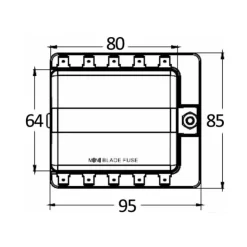 Sale Osculati Boîte porte-fusibles enfichable mini