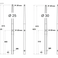 Clearance Osculati Chandelier 625 pour embase mâle