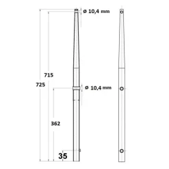 Clearance Osculati Chandelier 725 tête sphérique inox