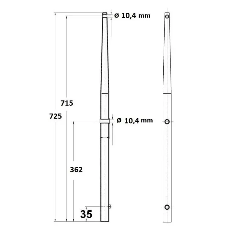 Clearance Osculati Chandelier 725 tête sphérique inox