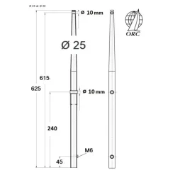 Discount Osculati Chandelier ORC 625 pour base mâle