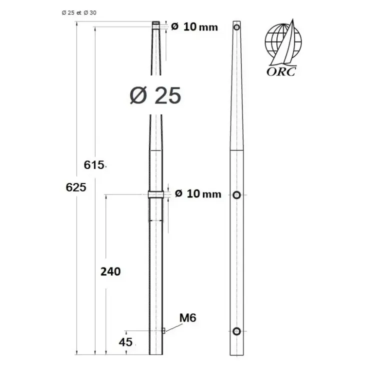 Discount Osculati Chandelier ORC 625 pour base mâle