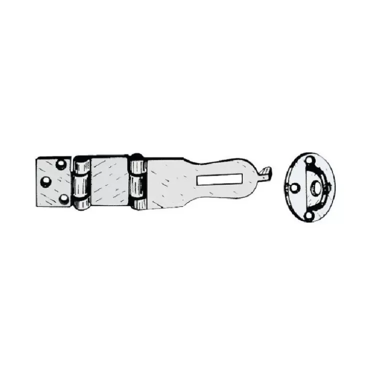 Online Osculati Charnière à cadenas 2 axes laiton 140 x 35 mm