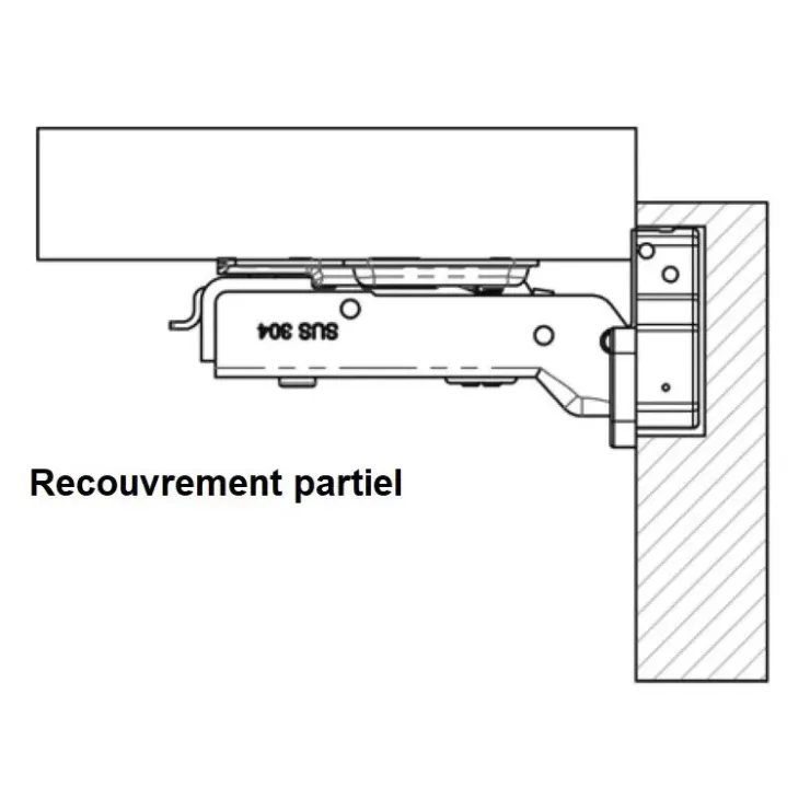 Hot Osculati Charnière amovible inox 110 x 64 mm