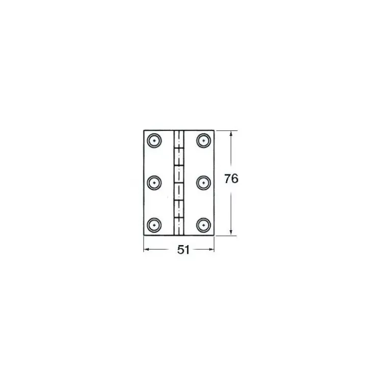 Sale Osculati Charnière inox à tiges filetées 1,7 mm