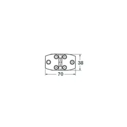 Sale Osculati Charnière inox à tiges filetées 1,7 mm