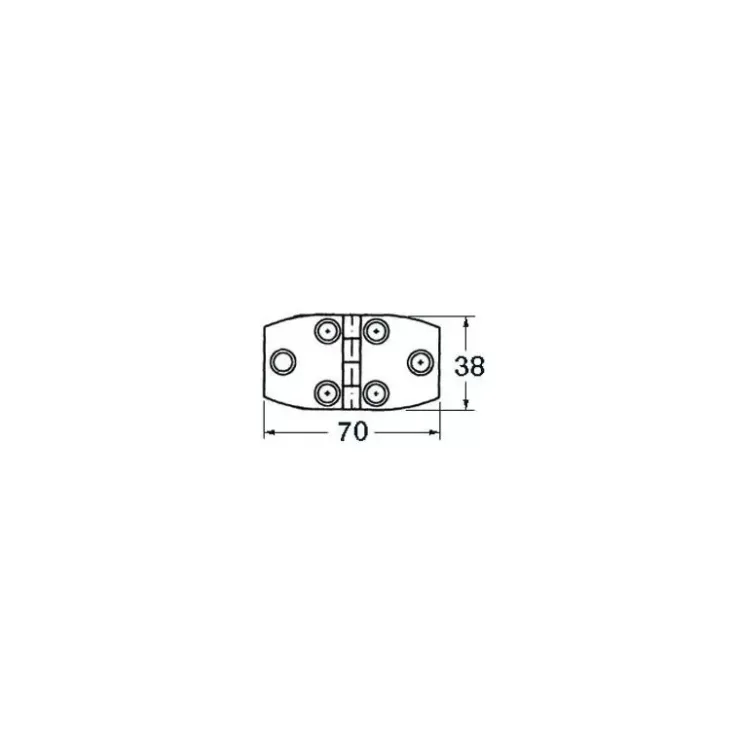 Sale Osculati Charnière inox à tiges filetées 1,7 mm