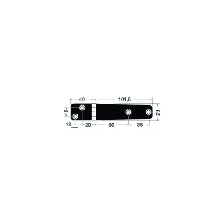 Hot Osculati Charnière inox 141 x 29 x 5 mm