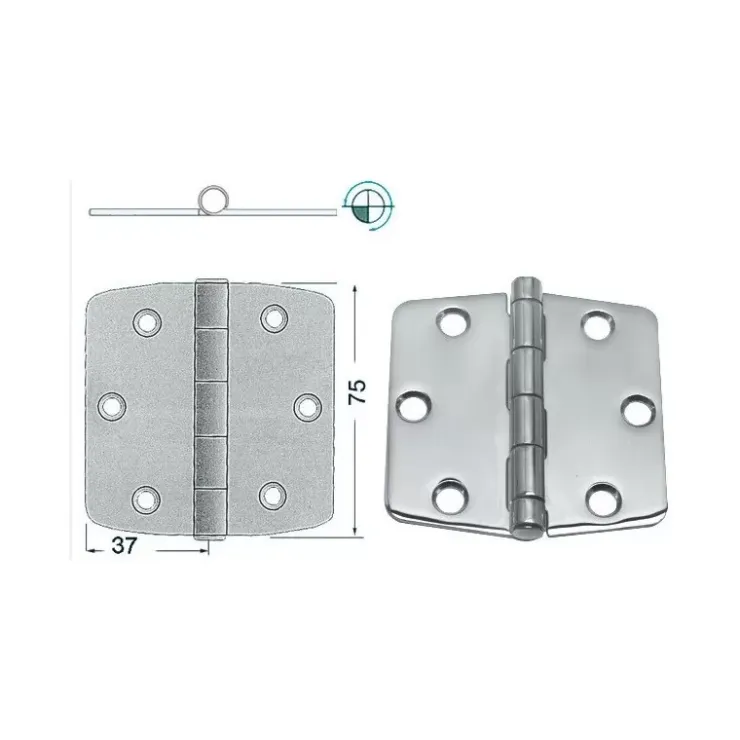 Outlet Osculati Charnière inox 74 x 75 x 2 mm