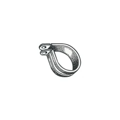 Outlet Osculati Colliers de fixation inox et caoutchouc | Boîte de 10