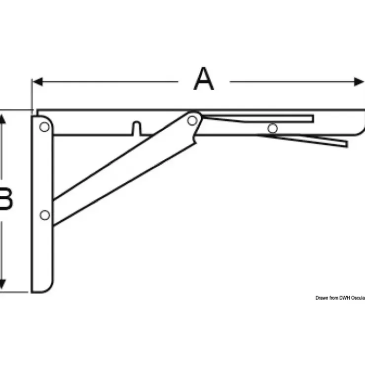 Osculati Console pliable inox descente freinée
