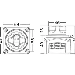 Sale Osculati Coupe-batterie | 300 A