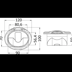 Osculati Douche de pont Nuvola douchette Keji