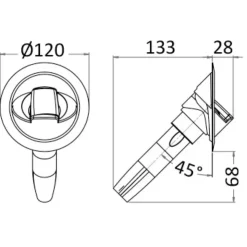 Outlet Osculati Douchette Saturne + mitigeur | Vertical